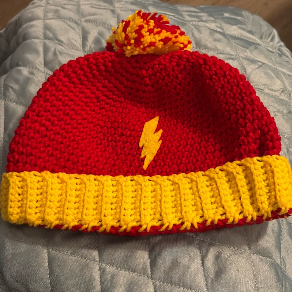 New Handmade, red and yellow child's hat